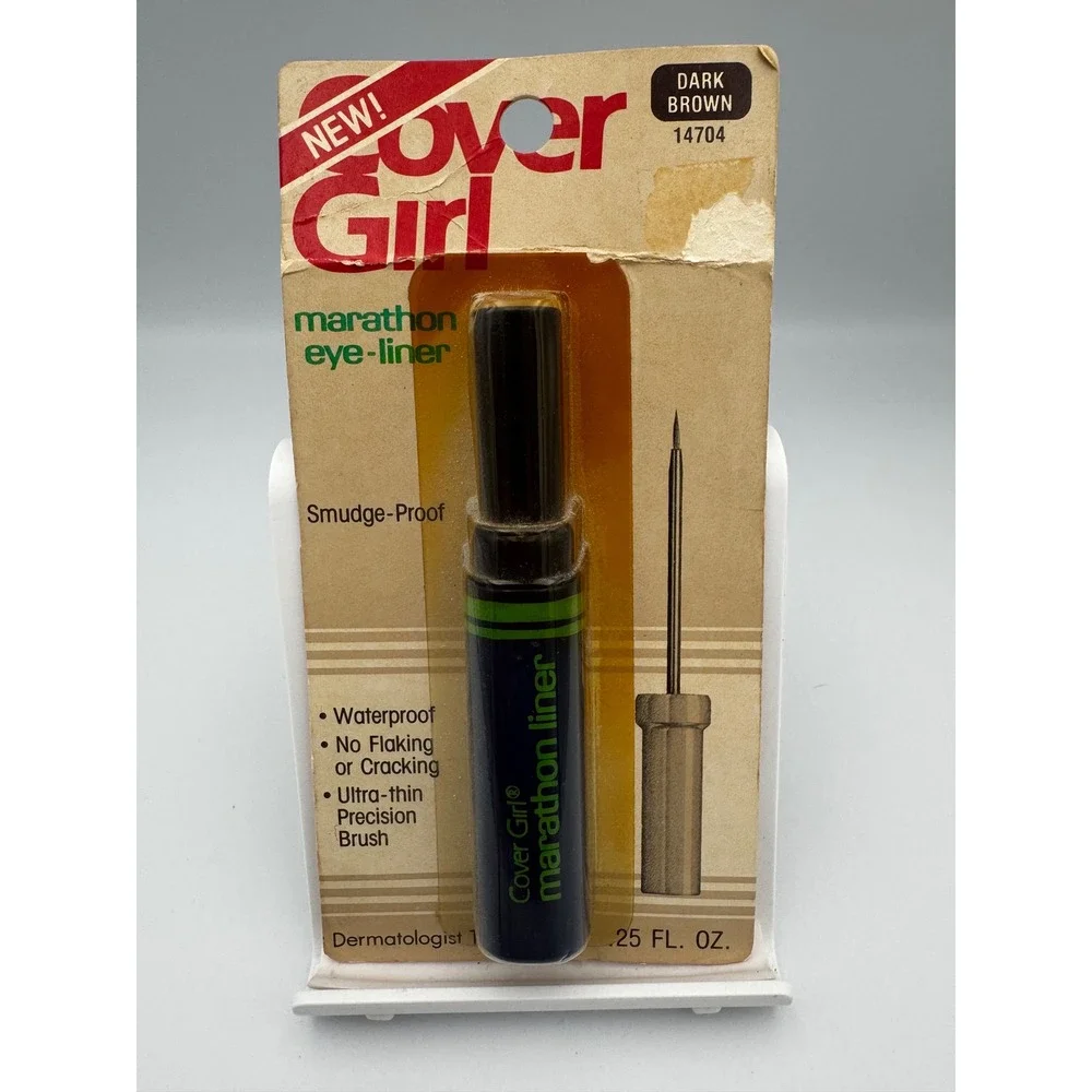 Vintage 1980s CoverGirl Marathon Eye-Liner - Dark Brown (New in Package)